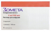 Зомета 4 мг 100 мл (Золедроновая кислота) раствор для инфузий купить, оптом, цена, доставка, отзывы, Зомета 4 мг 100 мл (Золедроновая кислота) раствор для инфузий инструкция по применению