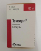 Темодал 180 мг капсулы 5 шт