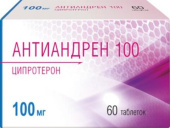 Антиандрен 100  (Ципротерон) 100 мг 60 таблеток купить, оптом, цена, доставка, отзывы, Антиандрен 100  (Ципротерон) 100 мг 60 таблеток инструкция по применению