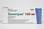 Зонегран 100 мг 56 шт. капсулы в Москве оптом купить