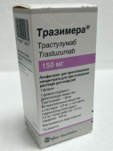 Тразимера 150 мг 1 шт. (Трастузумаб) лиофилизат для приготовления концентрата для приготовления раствора для инфузий купить, оптом, цена, доставка, отзывы, Тразимера 150 мг 1 шт. (Трастузумаб) лиофилизат для приготовления концентрата для приготовления раствора для инфузий инструкция по применению