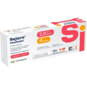 Седжаро 2,5 мг/доза (Тирзепатид) шприц-ручка + иглы 4 шт. раствор для подкожного введения 2.4 мг в Москве оптом купить