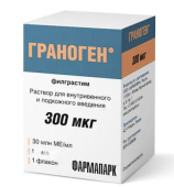 Граноген 300 мкг/мл (30 млн ме) 1 мл 1 шт. (Филграстим) раствор для инъекций купить, оптом, цена, доставка, отзывы, Граноген 300 мкг/мл (30 млн ме) 1 мл 1 шт. (Филграстим) раствор для инъекций инструкция по применению