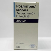 Розлитрек 200 мг 90 шт. (Энтректиниб) капсулы купить, оптом, цена, доставка, отзывы, Розлитрек 200 мг 90 шт. (Энтректиниб) капсулы инструкция по применению