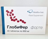 Глобифер форте 900 мг 40 шт. (Железа сульфат) таблетки купить, в Москве, оптом, цена