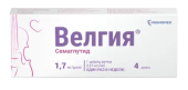 Велгия 1.7 мг/доза 3 мл (Семаглутид) раствор для подкожного введения (в комплекте с иглами - 5шт) в Москве оптом купить