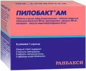 Пилобакт АМ 56шт. набор таблеток и капсул комбинированный  в Москве оптом купить
