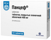 Панцеф 400 мг 10 шт. таблетки покрытые пленочной оболочкой  в Москве оптом купить