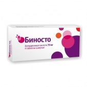 Биносто таблетки шипучие 70 мг 4 шт в Москве оптом купить