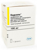 Кадсила 100 мг 1 шт. (Трастузумаб) лиофилизат для приготовления концентрата для приготовления раствора для инфузий купить, оптом, цена, доставка, отзывы, Кадсила 100 мг 1 шт. (Трастузумаб) лиофилизат для приготовления концентрата для приготовления раствора для инфузий инструкция по применению