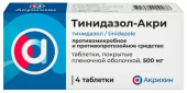 Тинидазол-акри 500мг 4 шт. таблетки в Москве оптом купить