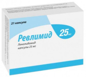 Ревлимид 25 мг 21 шт. (Леналидомид) капсулы купить, оптом, цена, доставка, отзывы, Ревлимид 25 мг 21 шт. (Леналидомид) капсулы инструкция по применению