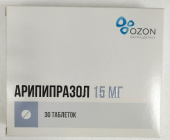 Арипипразол 15 мг 30шт. таблетки