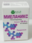 Миеланикс 15 мг 21 шт. (Леналидомид) капсулы купить, оптом, цена, доставка, отзывы, Миеланикс 15 мг 21 шт. (Леналидомид) капсулы инструкция по применению