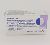 Менактра 1 доза (0,5 мл) 1 шт. раствор внутримышечное введение вакцина в Москве оптом купить