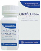 Спрайсел 70 мг 60 шт. (Дазатиниб) таблетки купить, оптом, цена, доставка, отзывы, Спрайсел 70 мг 60 шт. (Дазатиниб) таблетки инструкция по применению