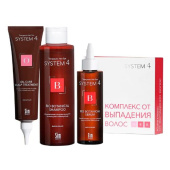 Система - 4 комплекс от выпадения волос (шампунь 250 мл+сыворотка 150 мл+маска-пилинг 150 мл) купить в Москве оптом