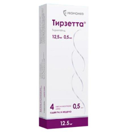 Тирзетта 12,5 мг 0,5 мл 4 шт. (Тирзепатид) раствор для подкожного введения шприц-ручка по цене 0 руб. купить в Москве оптом