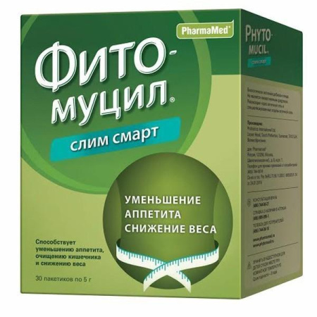 Фитомуцил Слим Смарт 30 шт. пакетики по цене 962 руб. купить в Москве оптом