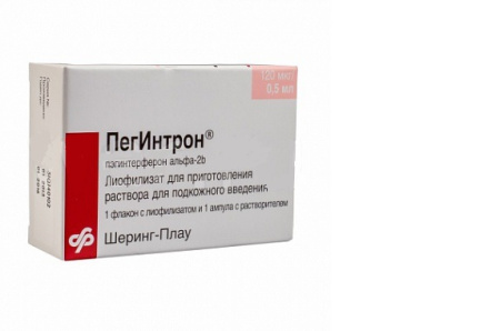 Пегинтрон лиофилизат 120 мкг 1 шт. по цене 3 500 руб. купить в Москве оптом
