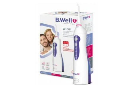 Би велл B.Well Ирригатор для рта WI-911 с зарядным устройством по цене 3 600 руб. купить в Москве оптом
