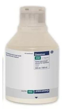 Омнипак 350 мг/мл 500 мл 10 шт. раствор по цене 79 000 руб. купить в Москве оптом