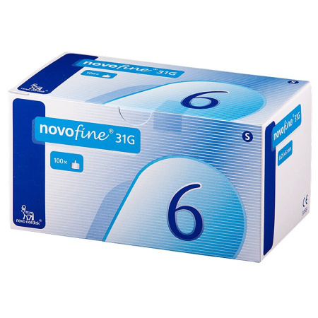 Иглы Новофайн 31 G 0,25 х 6 мм 100 шт. по цене 1 218 руб. купить в Москве оптом