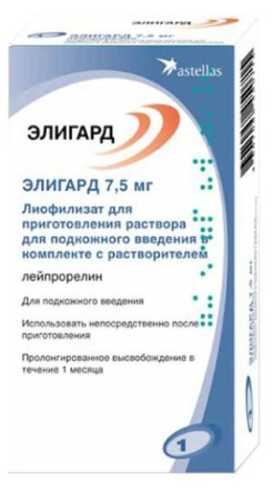 Элигард 7,5 мг 1 шт. (Лейпрорелин) лиофилизат для приготовления раствора для подкожного введения купить, оптом, цена, доставка, отзывы, Элигард 7,5 мг 1 шт. (Лейпрорелин) лиофилизат для приготовления раствора для подкожного введения инструкция по применению, аналоги